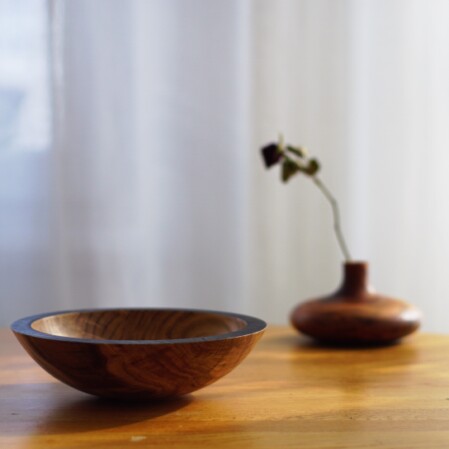  gedrechselte Schale Eiche Drechselarbeit